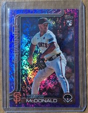2025 Topps Series 2 Trevor McDonald #357 Purple Holofoil 249/250 RC Giants