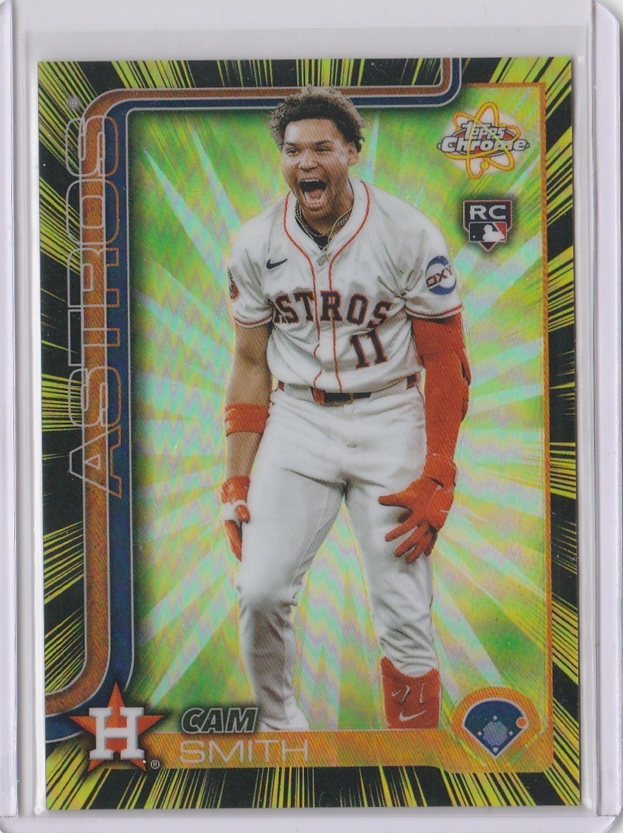 CAM SMITH 2025 TOPPS CHROME UPDATE BASEBALL RADIATING ROOKIES SSP CARD #RR-23