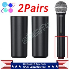  2Pairs Mic Battery Cup Cover For Shure BLX2 PG58 Handheld Wireless Transmitter