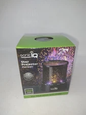New In Box SonicIQ Star Projector Kids Night Light 360 Degree Projection Color