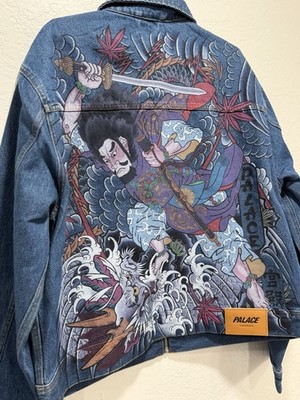 Palace Susanoo Denim Jacket Indigo Wash Size Large Brand New Fw25