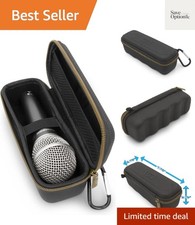 Microphone Case Compatible with Wired Microphone Models up to 6.75  Maximum, ...