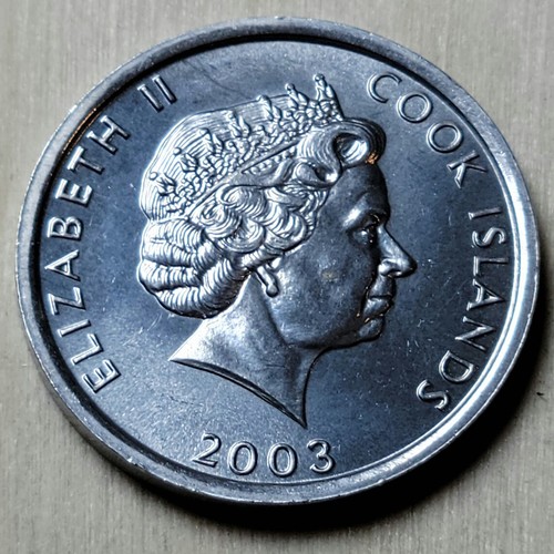 2003 Cook Islands  - James Cook - One Cent - 275th Anniversary - Coin