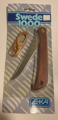 NOS EKA Swede 1000 Folding Fillet Knife   Bubinga Wood Handle --Free Shipping!