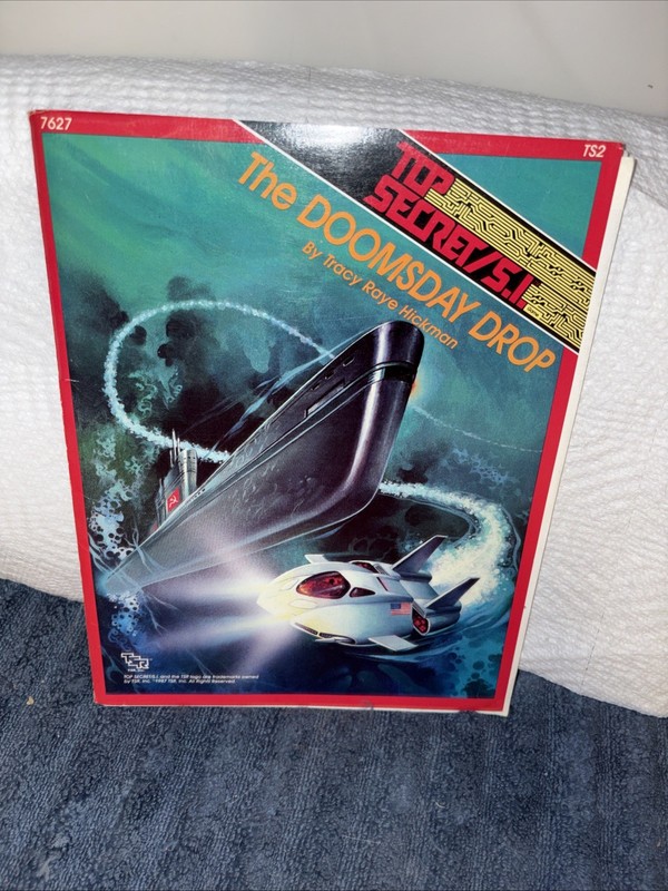 TS2 THE DOOMSDAY DROP w/MAP EXC+! TOP SECRET S.I. Espionage Module TSR Game TSR