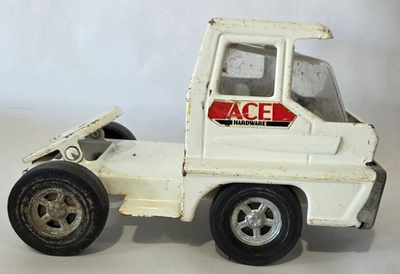 #ad Ace Hardware ERTL Cabover International Semi Truck White Pressed Steel $13.35