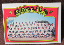 13440 1972 TOPPS BRAVES TEAM #21