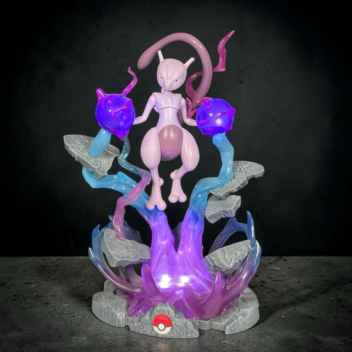 Pokémon 13 Large Mewtwo Deluxe Collector Statue Figure - LED Light Effects 191726724308