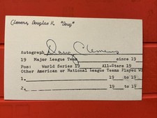DOUG CLEMENS 🔥🔥1960 MLB Debut: PHILLIES 🔥🔥CUBS 🔥🔥AUTOGRAPH⚾️⚾️