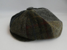 Harris Tweed hat Multi Tweed Cap featuring a patchwork design