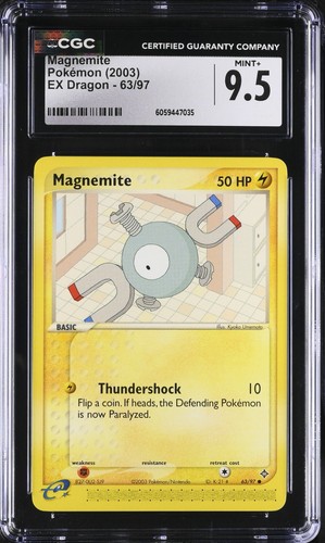 Magnemite graded CGC 9.5 for sale on eBay