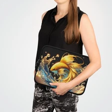 Goldfish Waves Laptop Sleeve - Colorful Art, Tech Accessory, Unique Gift, [...]