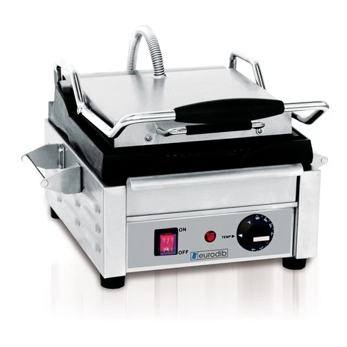 Eurodib SFE02325120 Small Panini Grill w/Ribbed Plates