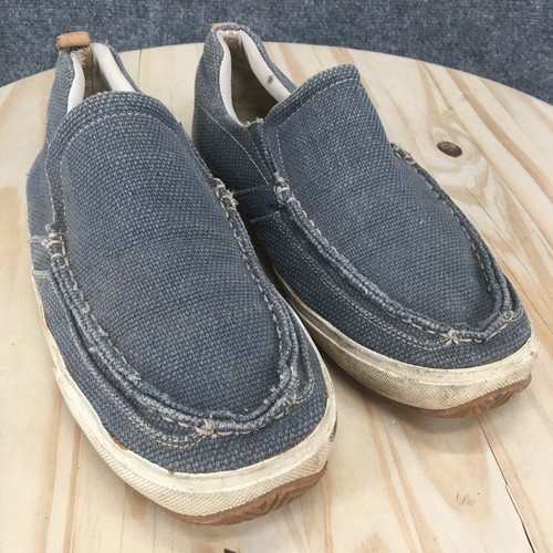 Margaritaville Shoes Mens 13 Barbados Sneaker Gray Canvas Slip On Casual MG7009L - Picture 3 of 19