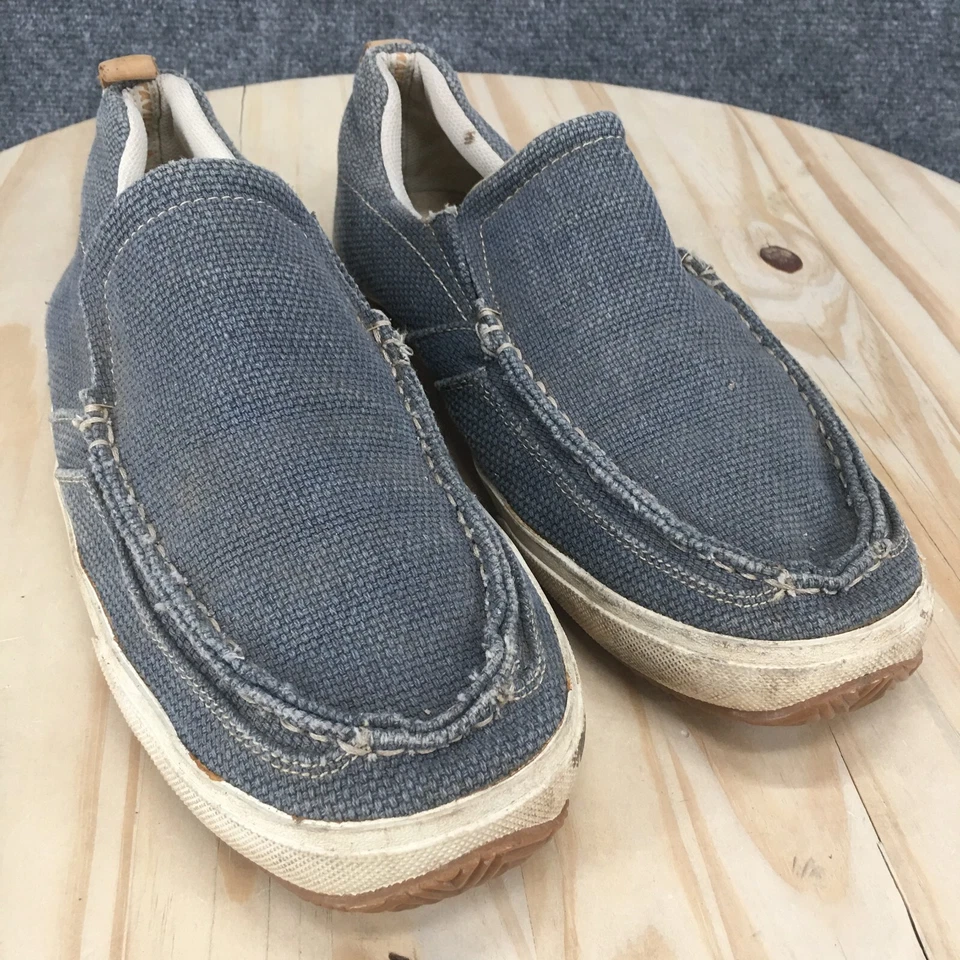 Margaritaville Zapatos Para Hombres 13 Barbados Tenis Gris Lona Sin Cordones Informales MG7009L Foto 3 de 4