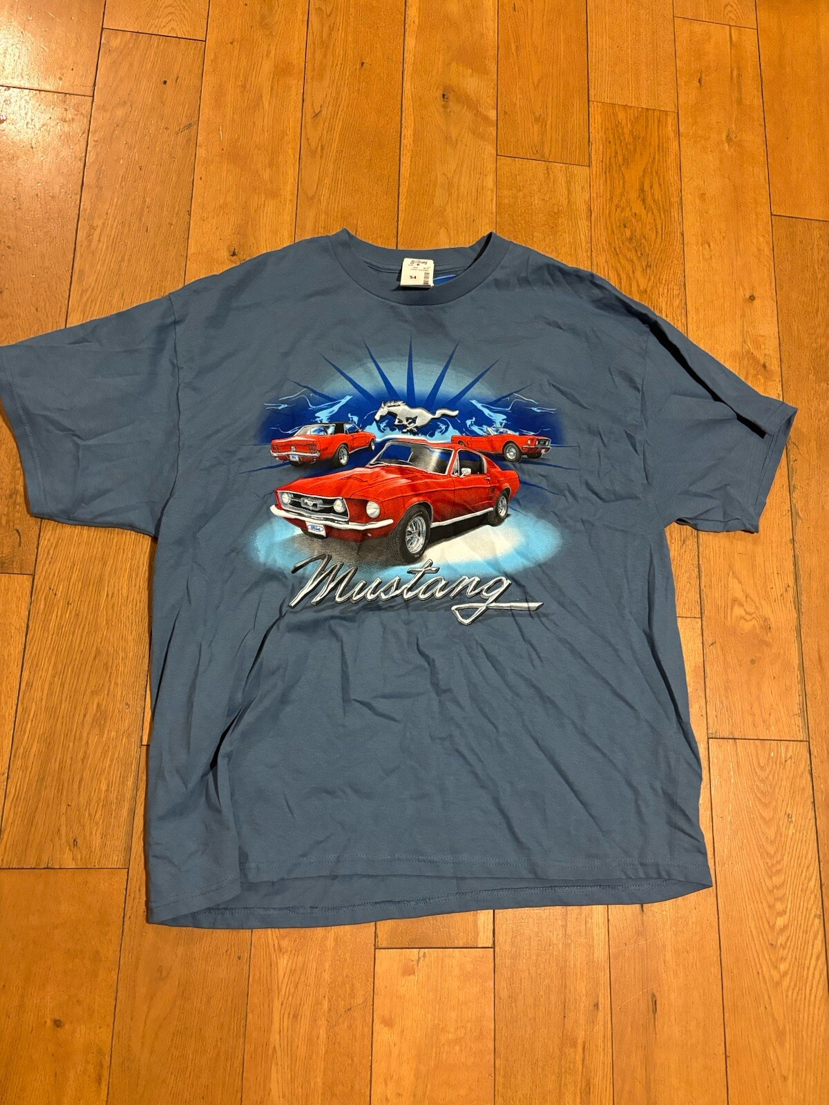 T shirt uomo Ford Mustang nuova con etichetta maglietta XXL auto pony logo 2XL