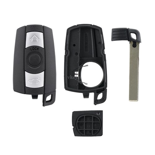 For BMW 1 3 5 6 7 Series E90 E92 E93 E60 E81 E63 3 Button Smart Car Key Fob Case - Picture 6 of 10