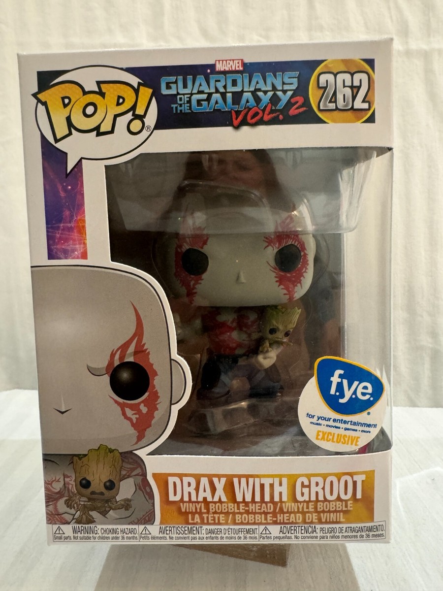 Funko Pop Exclusive Marvel Drax With Groot 211 - Édition SDCC Rare | Figurine Vinyl Scellée Neuve