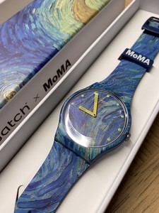 Swatch ART Artist MOMA SUOZ335 THE STARRY NIGHT BY VINCENT VAN GOGH Limited  54362834544 | eBay
