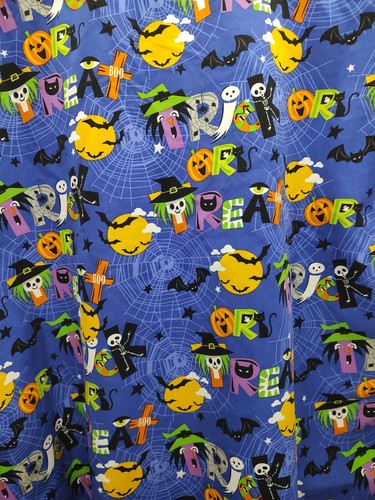Prenda para el cuidado para mujer con tema de Halloween 2 bolsillos exfoliantes talla XL - Imagen 8 de 11
