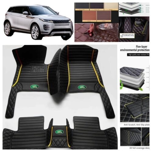 For Land Rover Range Rover Evoque 2012-2025 Car Floor Mats Leather Waterproof - Foto 2 di 35