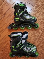 Inline skates LENEXA size US 4-7 adjustable VIPER WHEELS Black  Green