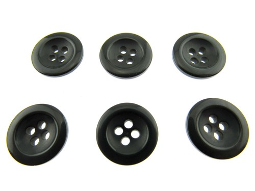 Round Trouser Buttons with Four Holes 18mm (11/16") - 7 Colours Available P102 - Picture 7 of 26