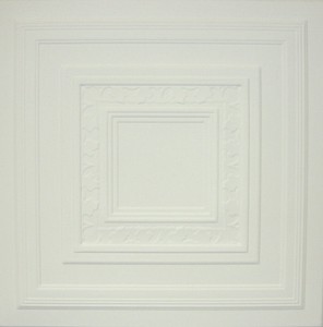 Glue Up White Decorative Ceiling Tiles R31w Antique White Satin