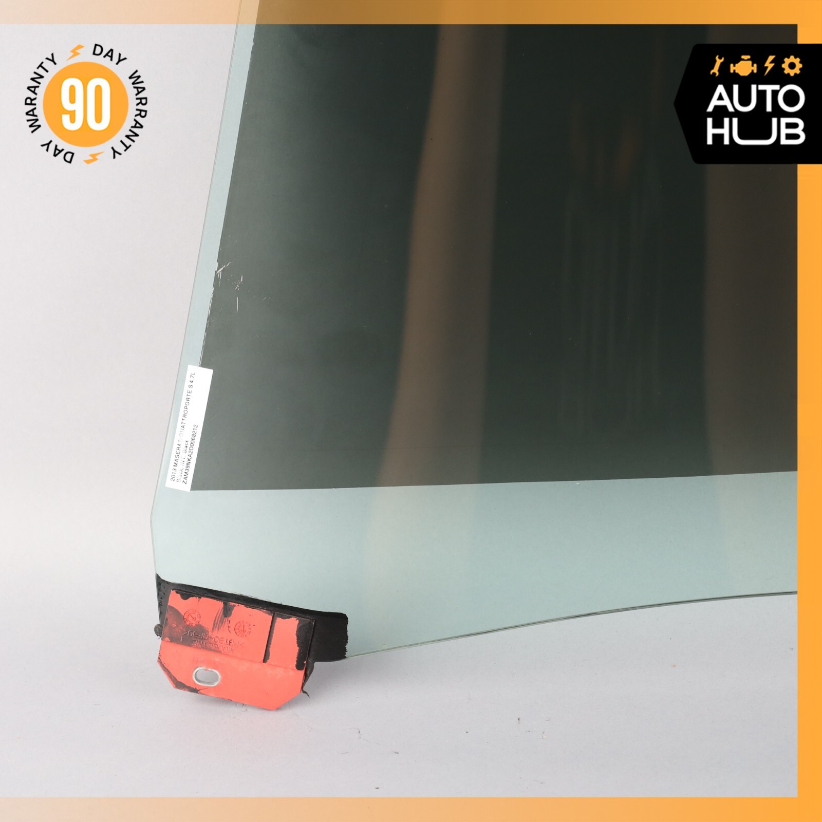 03-13 Maserati Quattroporte M139 Rear Right Passenger Side Door Window Glass OEM