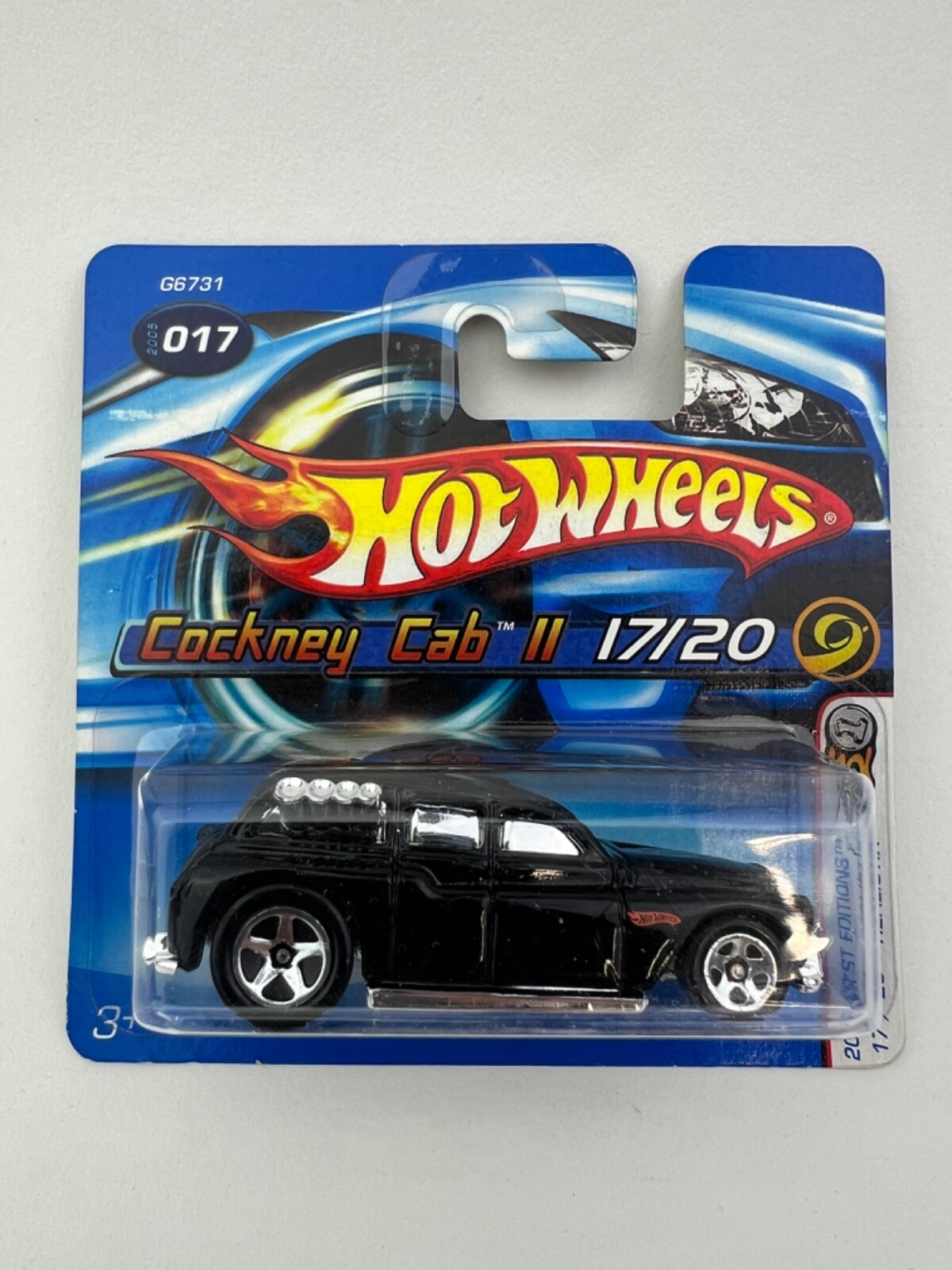 Hot Wheels 2005 First Editions Realistix Cockney Cab II Short Card