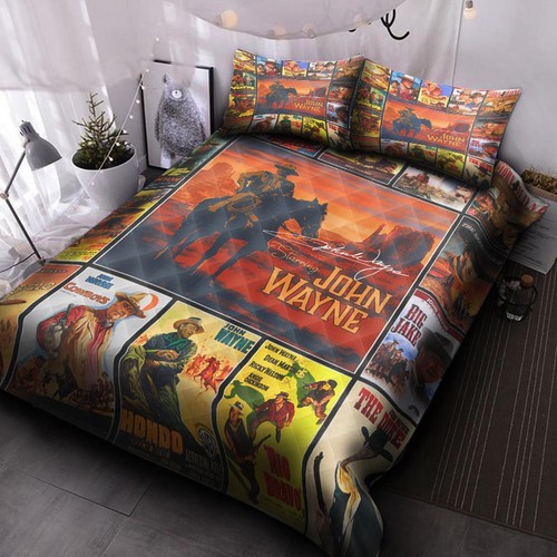 John Wayne Quilt Duvet Cover Set Home Textiles Bedroom Decor Kids