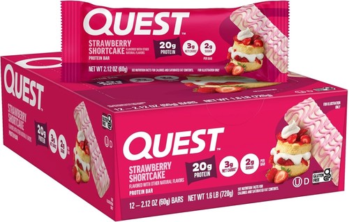 Quest Nutrition Protein Bar Keto Friendly , Count 12 Free Shipping World Wide - Picture 11 of 21