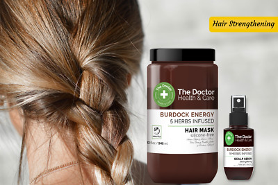 ''The Doctor'' Burdock Energy 5 Herbs Strenthening Hair Shampoo/Serum/Mask/Spray