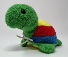 Eden Turtle Terry Cloth Rattle Plush Stuffed Animal Soft Toy Infant Lovey RARE
