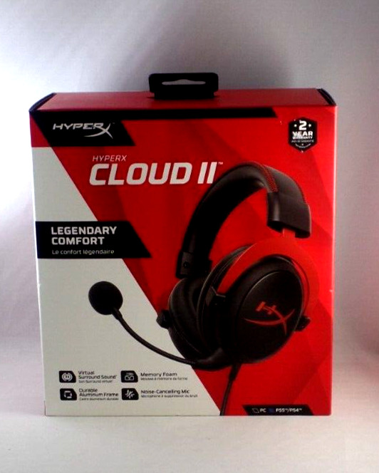 NEW Kingston Gaming Headset HyperX Cloud II Black/Red