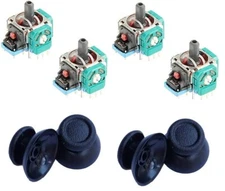 Lot of 4 Analog Potentiometer Joystick Knobs Replacement for PS4 Slim Pro Bundle
