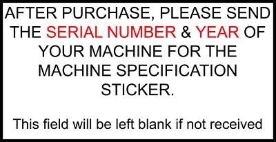 Skyjack SJIII 3219 Scissor Lift Full Decal Set W/Applicator