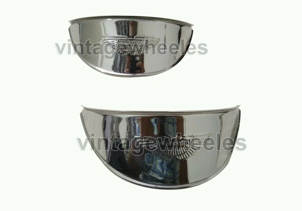 Aston Martin Geprägt 7 " Scheinwerfer Spitzen Edelstahl Oldtimer Blende - Bild 2 von 2