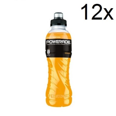 12x Powerade Arancia Bevanda energetica Energiegetränk orange 50 cl
