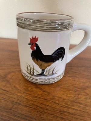Isabelle de Borchgrave 1999 Enesco- Rooster Mug- EVC