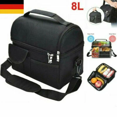 MARKENLOS Mittagtasche Kühltasche klein Kühlbox Lunchtasche Mittagessen Tasche Picknick