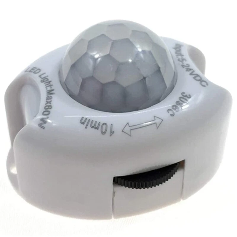 PIR Infrared Motion Sensor Detector DC5 24V Auto on Off Timer