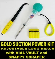 GOLD SNIPER KIT SNIPING BULB Tether Snappy Grip Scraper Crevice Tool VIAL SAFE