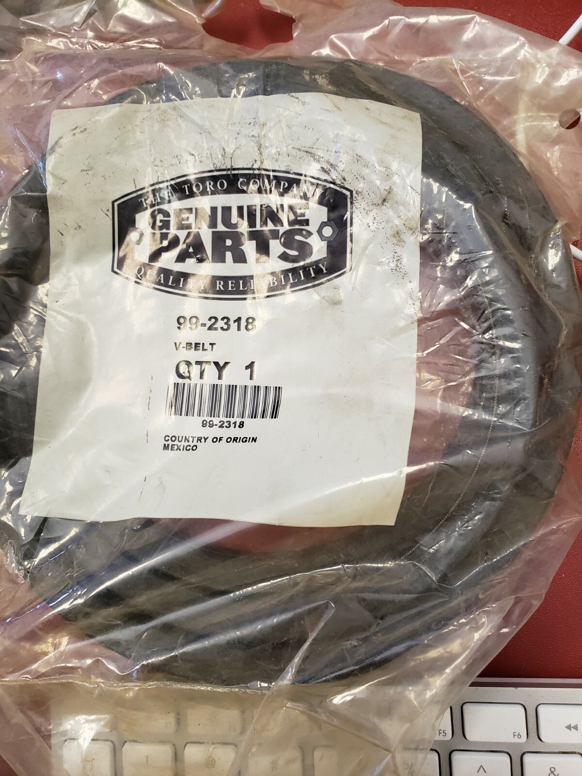 Toro Wheel Horse Lawnboy 992318 Vbelt Lawnmower Belt for sale online