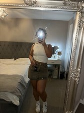 Women’s Acne Studios Brown Mini Skirt [Size: 10]