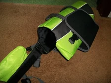 Pet Swimming Water Safety Vest Dog Life Jacket Swimsuit GREEN w/ PULL Handle +