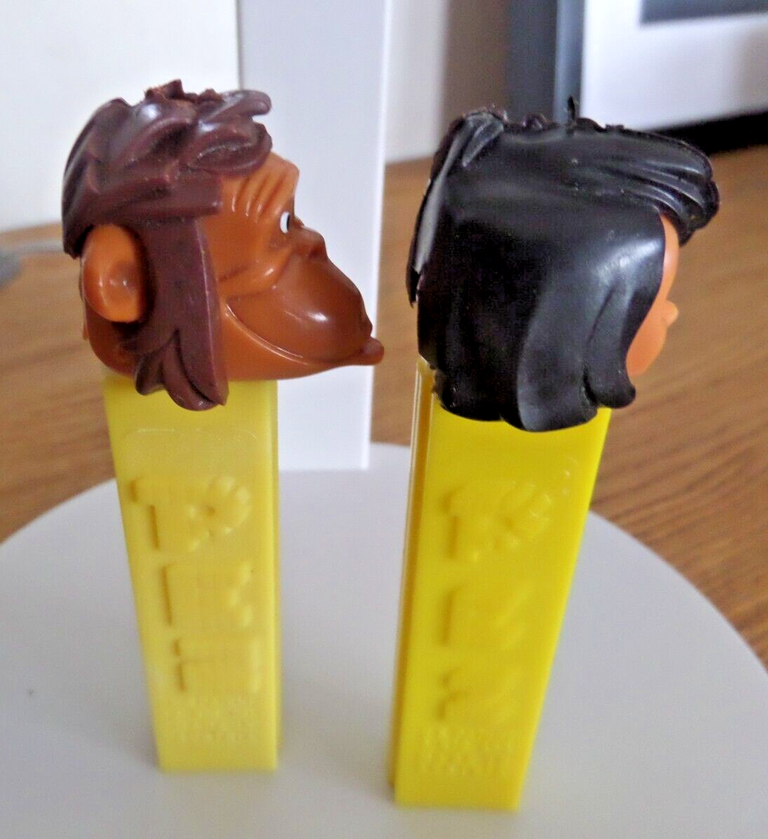 2 PEZ Vintage Disney Jungle Book Retired King Louie & Mowgli