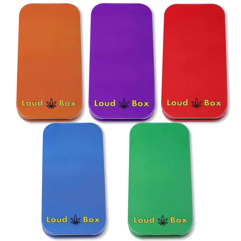 Loud Box 5 Pack Colorful Metal King Sized Pre Roll Cone Holder, Ci