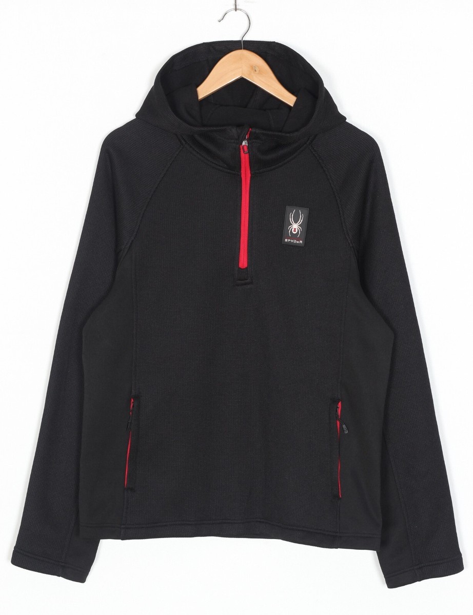 トップス NOREMID Spyder Double Zip Hoodie SPYDER Half Zip Polar Pullover Hoodie Men Size M VR2755 | eBay