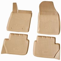 3D Gummi FußMatten FüR Ford Ecosport | BJ Ab 2012> | Beige Passgenau Mit Rand